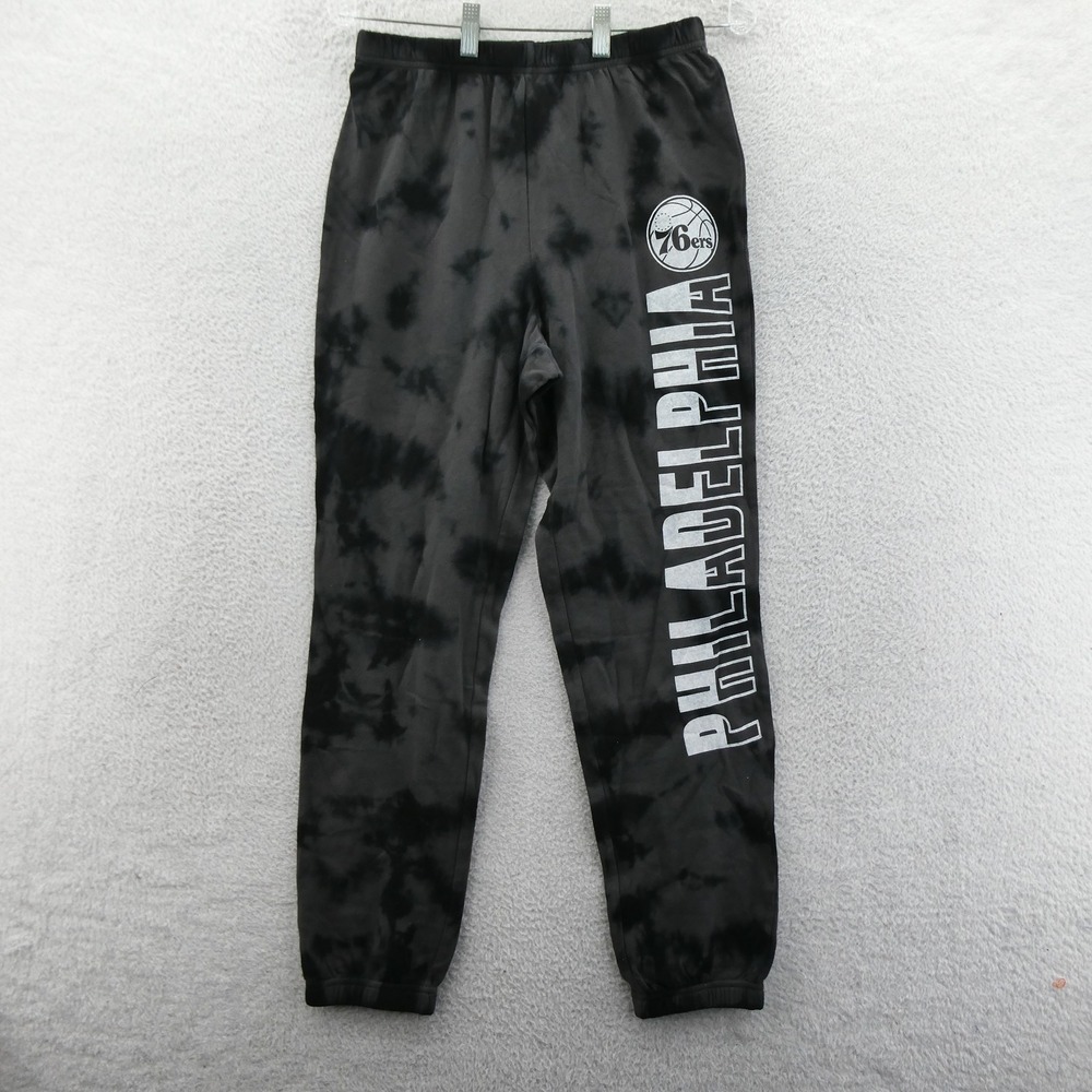 Junk Food Philadelphia 76ers Pants Womens Small Tie Dye Sweatpants NBA Black